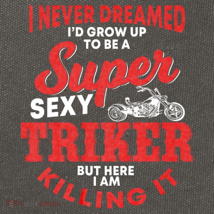 Funny Triker Saying Trike Motorcycle Lover Design Cotton Canvas Backpack