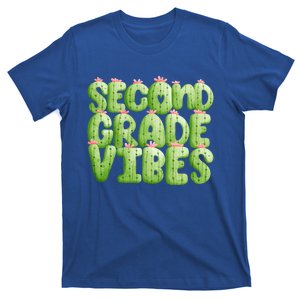 Friday Teacher Second 2Nd Grade Level Cactus Vibes Boho Team Gift T-Shirt