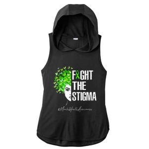 Fight The Stigma Mental Health Awareness Gift Ladies PosiCharge Tri-Blend Wicking Draft Hoodie Tank