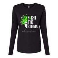 Fight The Stigma Mental Health Awareness Gift Womens Cotton Relaxed Long Sleeve T-Shirt