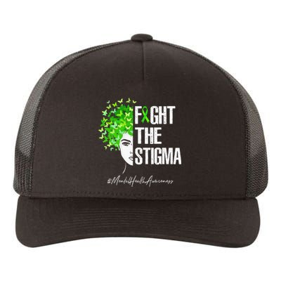 Fight The Stigma Mental Health Awareness Gift Yupoong Adult 5-Panel Trucker Hat