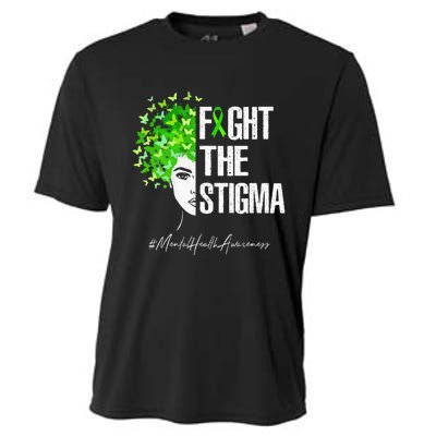 Fight The Stigma Mental Health Awareness Gift Cooling Performance Crew T-Shirt