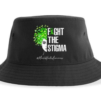 Fight The Stigma Mental Health Awareness Gift Sustainable Bucket Hat