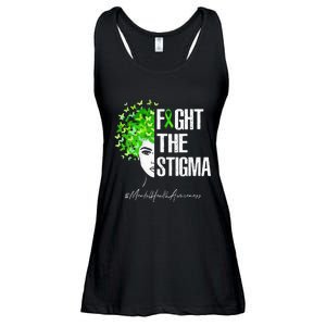 Fight The Stigma Mental Health Awareness Gift Ladies Essential Flowy Tank