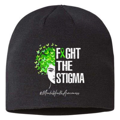 Fight The Stigma Mental Health Awareness Gift Sustainable Beanie