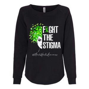 Fight The Stigma Mental Health Awareness Gift Womens California Wash Sweatshirt