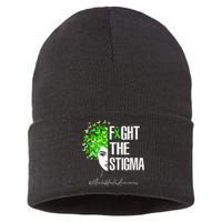 Fight The Stigma Mental Health Awareness Gift Sustainable Knit Beanie