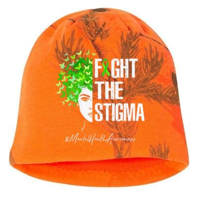 Fight The Stigma Mental Health Awareness Gift Kati - Camo Knit Beanie