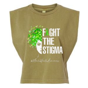 Fight The Stigma Mental Health Awareness Gift Garment-Dyed Women's Muscle Tee