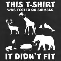 Funny This Shirt Was Tested On Animals It Didn't Fit Cool Comfort Performance Bucket Hat
