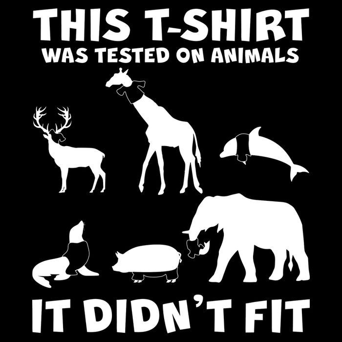 Funny This Shirt Was Tested On Animals It Didn't Fit 16 in Basic Backpack