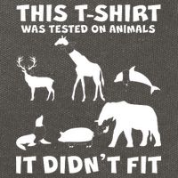 Funny This Shirt Was Tested On Animals It Didn't Fit Cotton Canvas Backpack