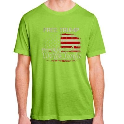 Free Trump Supporter Pro Trump We The People American Flag Adult ChromaSoft Performance T-Shirt