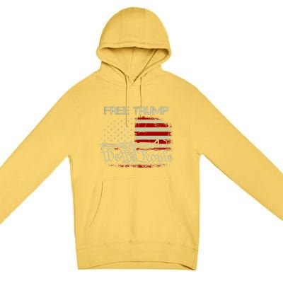 Free Trump Supporter Pro Trump We The People American Flag Premium Pullover Hoodie