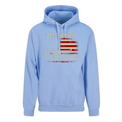 Free Trump Supporter Pro Trump We The People American Flag Unisex Surf Hoodie