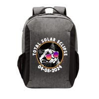 Funny Total Solar Eclipse April 8 2024 Sunglasses Cat Vector Backpack