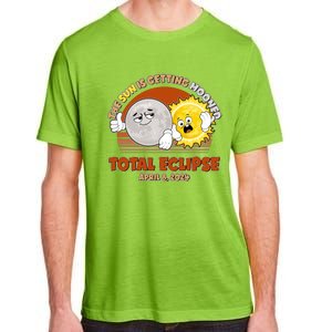 Funny Total Solar Eclipse The Sun Is Getting Mooned April 8 2024 Adult ChromaSoft Performance T-Shirt