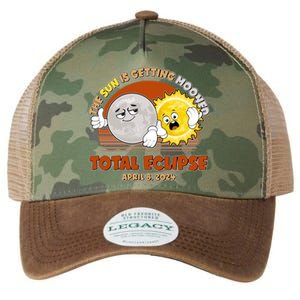 Funny Total Solar Eclipse The Sun Is Getting Mooned April 8 2024 Legacy Tie Dye Trucker Hat