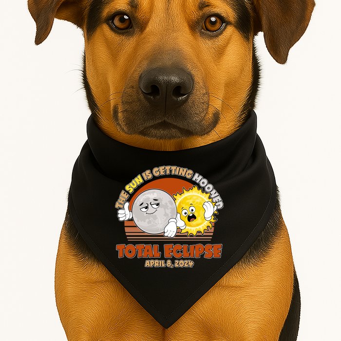 Funny Total Solar Eclipse The Sun Is Getting Mooned April 8 2024 USA-Made Doggie Bandana