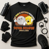 Funny Total Solar Eclipse The Sun Is Getting Mooned April 8 2024 Performance Shirt