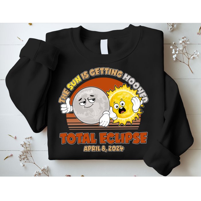 Funny Total Solar Eclipse The Sun Is Getting Mooned April 8 2024 Sweatshirt