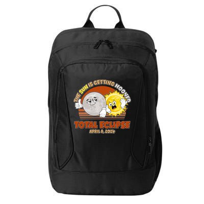 Funny Total Solar Eclipse The Sun Is Getting Mooned April 8 2024 City Backpack