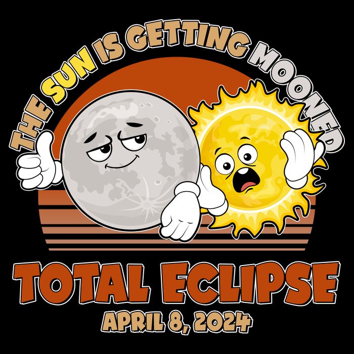 Funny Total Solar Eclipse The Sun Is Getting Mooned April 8 2024 Impact Tech Backpack