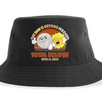 Funny Total Solar Eclipse The Sun Is Getting Mooned April 8 2024 Sustainable Bucket Hat
