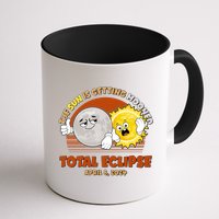 Funny Total Solar Eclipse The Sun Is Getting Mooned April 8 2024 Coffee Mug