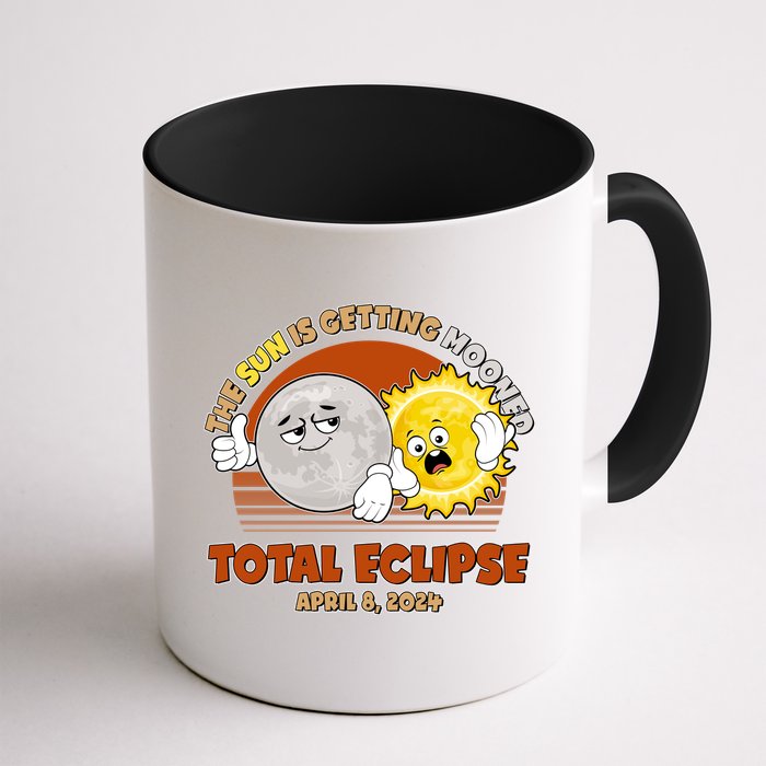 Funny Total Solar Eclipse The Sun Is Getting Mooned April 8 2024 Coffee Mug