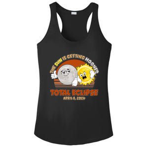 Funny Total Solar Eclipse The Sun Is Getting Mooned April 8 2024 Ladies PosiCharge Competitor Racerback Tank