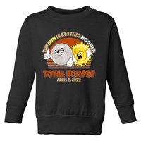 Funny Total Solar Eclipse The Sun Is Getting Mooned April 8 2024 Toddler Sweatshirt