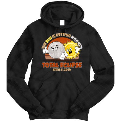 Funny Total Solar Eclipse The Sun Is Getting Mooned April 8 2024 Tie Dye Hoodie
