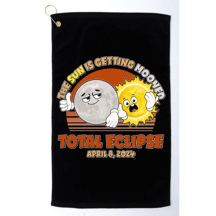 Funny Total Solar Eclipse The Sun Is Getting Mooned April 8 2024 Golf Towel