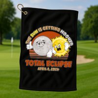 Funny Total Solar Eclipse The Sun Is Getting Mooned April 8 2024 Golf Towel