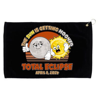 Funny Total Solar Eclipse The Sun Is Getting Mooned April 8 2024 Grommeted Golf Towel