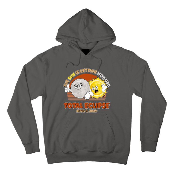 Funny Total Solar Eclipse The Sun Is Getting Mooned April 8 2024 Hoodie