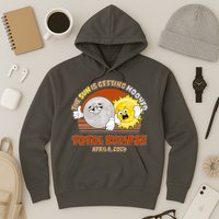Funny Total Solar Eclipse The Sun Is Getting Mooned April 8 2024 Hoodie