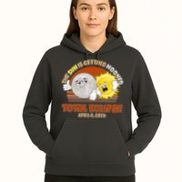 Funny Total Solar Eclipse The Sun Is Getting Mooned April 8 2024 Hoodie