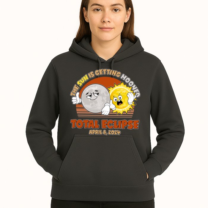 Funny Total Solar Eclipse The Sun Is Getting Mooned April 8 2024 Hoodie