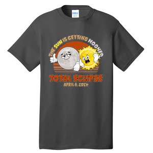 Funny Total Solar Eclipse The Sun Is Getting Mooned April 8 2024 Tall T-Shirt