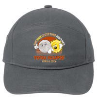 Funny Total Solar Eclipse The Sun Is Getting Mooned April 8 2024 7-Panel Snapback Hat