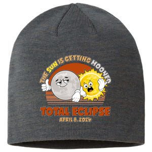 Funny Total Solar Eclipse The Sun Is Getting Mooned April 8 2024 Sustainable Beanie