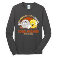 Funny Total Solar Eclipse The Sun Is Getting Mooned April 8 2024 Tall Long Sleeve T-Shirt