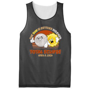 Funny Total Solar Eclipse The Sun Is Getting Mooned April 8 2024 Mesh Reversible Basketball Jersey Tank