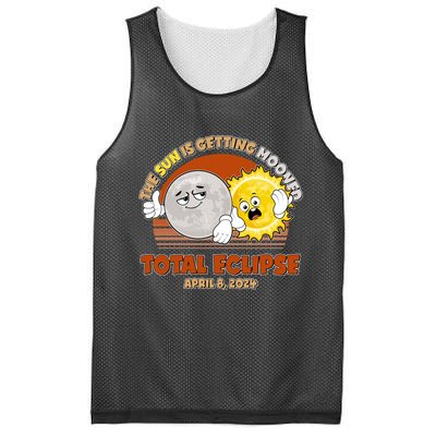 Funny Total Solar Eclipse The Sun Is Getting Mooned April 8 2024 Mesh Reversible Basketball Jersey Tank