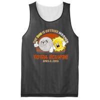 Funny Total Solar Eclipse The Sun Is Getting Mooned April 8 2024 Mesh Reversible Basketball Jersey Tank