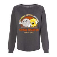 Funny Total Solar Eclipse The Sun Is Getting Mooned April 8 2024 Womens California Wash Sweatshirt