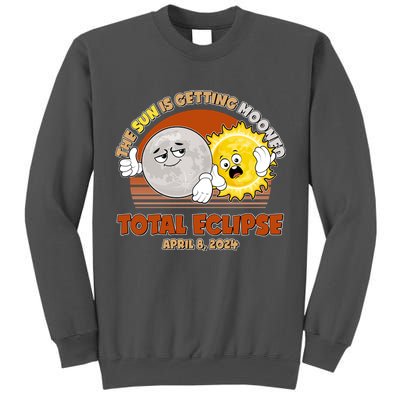 Funny Total Solar Eclipse The Sun Is Getting Mooned April 8 2024 Tall Sweatshirt