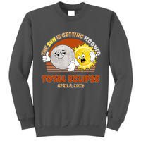 Funny Total Solar Eclipse The Sun Is Getting Mooned April 8 2024 Tall Sweatshirt